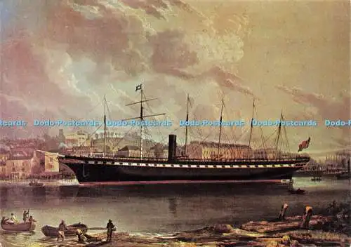 D188739 S.S. Großbritannien vor Bristol. Verzogen aus Avon Dock 21. Jan.