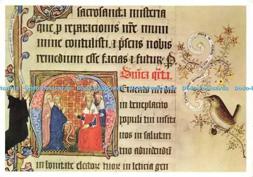 D187297 Sherbourne Missal um 1400. Detail zeigt Moses und Aaron. Gordon Fraser