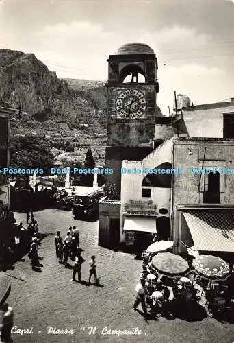 D185566 Capri. Piazza. Il Campanile. Alterocca Terni. RP