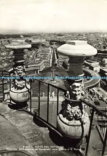 D185567 Citta del Vaticano. Panorama Dalla Galleria dei Candelabri della Cupola