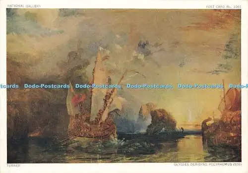 D187340 Nationalgalerie. Ulysses Deriding Polyphemus. Waterlow. Karten-Nr. 1061.