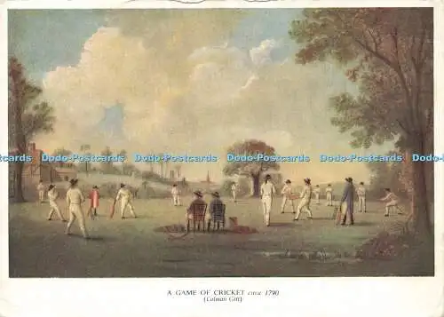 D187351 Ein Kricketspiel. um 1790. Marvelbone Cricket Club. George Pulman. C