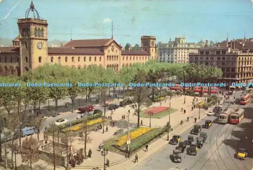 D187402 Barcelona. Der Universitätsplatz. Garcia Garrabella