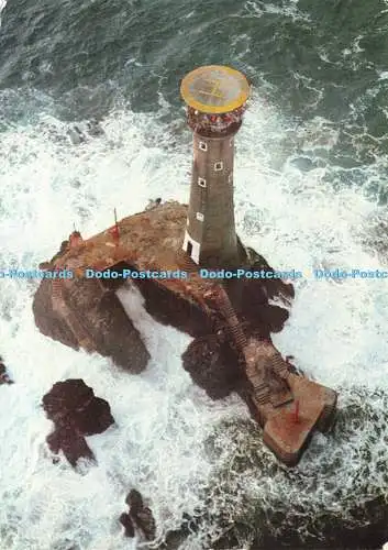 D185727 Land End. Longships Lighthouse. Jarrold. Peter Puddiphatt. 1981