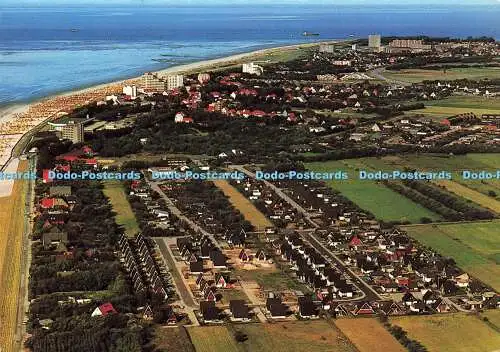 D190584 Nordseeheilbad Cuxhaven Duhnen. Gebiet am Dunenweg. Luftaufnahme. Otto S