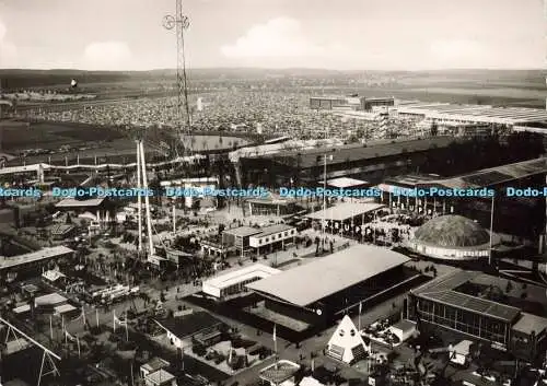 D190595 Blick vom Hermes. Turm. Messe Hannover. Agfa. Herbert Stunings. 1959