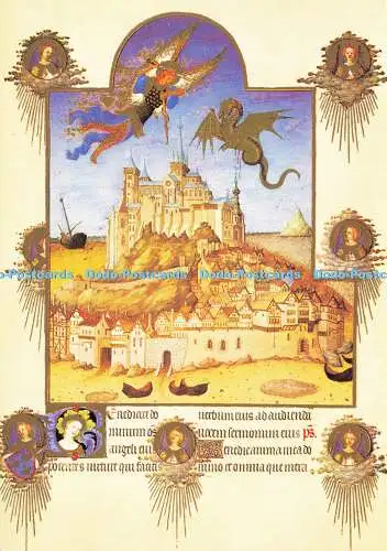 D185752 Die Messe des Heiligen Michael aus Les Tres Riches Heures du Duc de Berry. M