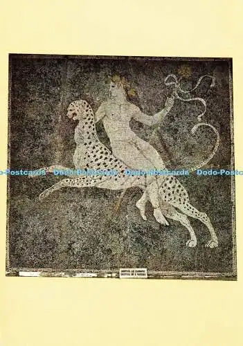 D185754 Antike Pella. Mosaik. Dionysos auf Pather