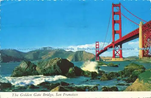 D187494 San Francisco. Die Golden Gate Bridge. Smith Neuheit. Plastichrom. 1976