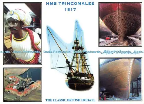 D188941 Die klassische britische Fregatte. H. M. S. Trincomalee. 1817. Rumpfrestauration