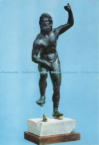 D185760 Pella. Kupferstatuette von Neptun. Hellenistische Periode. Sterghiopoulos.