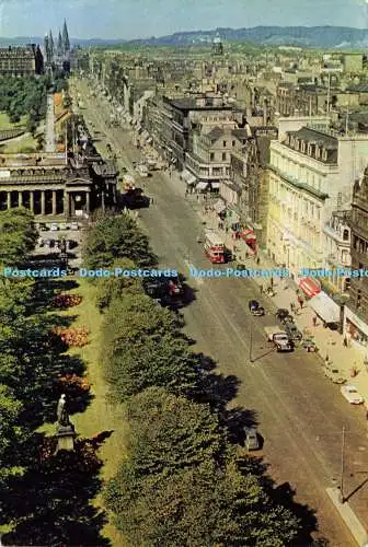 D185761 Edinburgh. Princes Street. Blick vom Scott Monument mit Blick nach Westen Alo