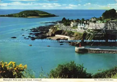 D187510 Cornwall. Hannafore Point und Looe Island. John Hinde. H. Gossler