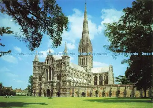 D190629 Kathedrale von Salisbury aus Südwesten. Walter Scott. Farbserie