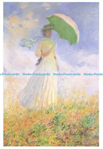 D185795 Femme al Ombrelle Tournee vers la Droite. 1886. Huile sur Toile. Museen