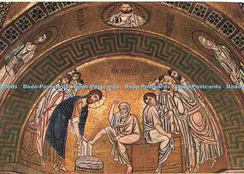 D190653 Lavabo und Apostel. E. Tzaferis. Hosios Loukas. Hellas