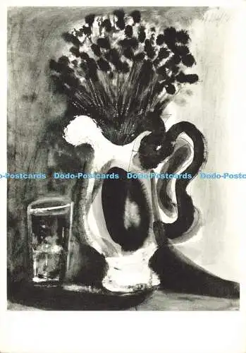 D185802 Krug mit Blumen und Glas. Braun et Cie. S. P. A. D. E. M. Pablo Picasso.