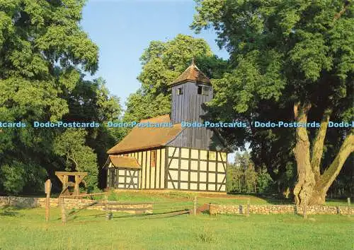 D190673 Kirche Alt Placht in der Uckermark. Das Kirchlein im Grunen. Volkmar Thi