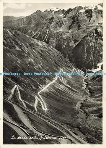 D185828 La Strada Della Stelvio. m. 2760. F. lli Rocca. RP