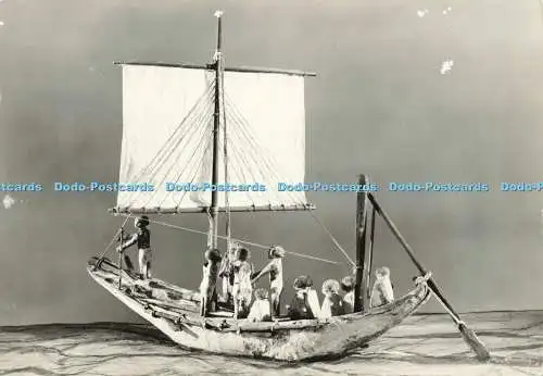 D189064 Ägyptisches Schiff. um 2000 v. Chr. Modell gefunden in einem Grab der 12. Dynastie in Beni