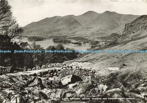D190773 G.87A. Ashness Bridge. Skiddaw und Derwentwater. Keswick. Abraham. 1965