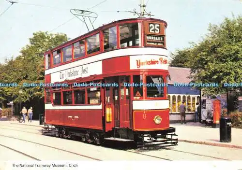 D189136 Crich. Das National Tramway Museum. Leeds City Straßenbahnwagen Nr. 180. E.T.W