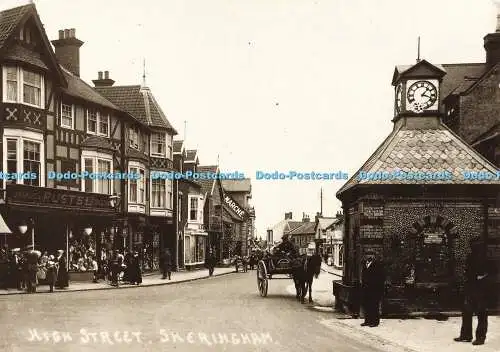 D187744 Sheringham. High Street und Clock Tower. um 1908. Sheringham Museum Trus