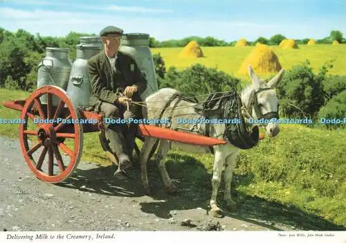 D189194 Irland. Milch in die Milchkännchen liefern. John Hinde. Joan Willis