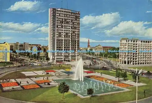 D187764 Berlin. Ernst Reuter. Platz mit Springbrunnen. Kunst und Bild