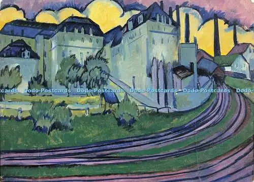 D189212 Bahnhofsanfahrt. Bahnhof Lobtau. Vontobel. Ernst Ludwig Kirchner.