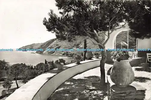 D190901 Rocamar Hotel. Cadaques. C. Brava. Poin Calanans aus der Rotunde von Rocamar