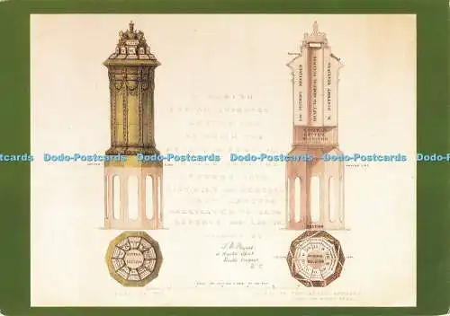 D187793 Design für einen verbesserten Briefkasten. von T. M. Baynes. 1857. Dieses geniale