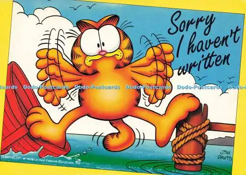 D189257 Leider habe ich nicht geschrieben. Garfield. United Feature Syndicate. Jim Davis. 1