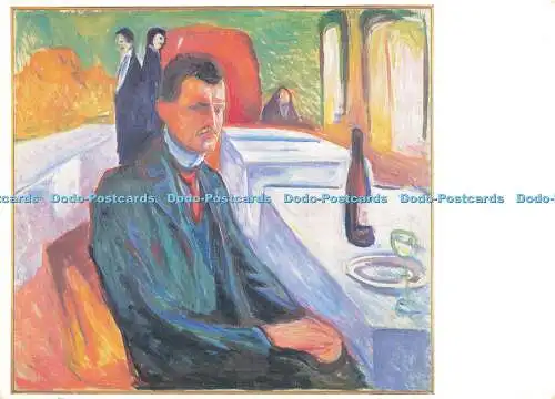 D187826 Oslo. Munch Museet. Selbstporträt vom Wein. Munchforlaget. Edvard Munc