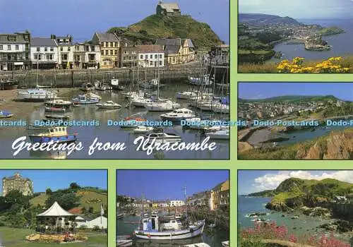 D187842 Grüße aus Ilfracombe. John Hinde. Multi View