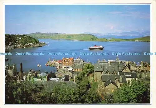 D189355 Argyll. Oban. Die Isle of Mull Fähre. Verlässt Oban Bay nach Mull. J. Arth