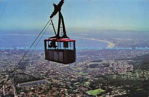 D189403 Südafrika. Seilbahn und Kapstadt. 1968