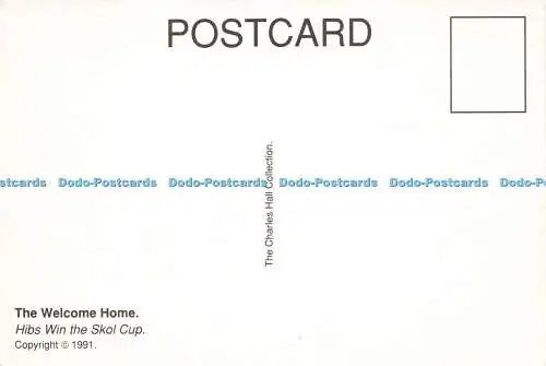 D189417 Easter Road Stadium. The Welcome Home. Hibs gewinnen den Skol Cup. Charles Ha