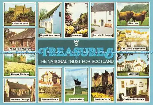 D191102 Treasures the National Trust for Scotland. Falklandpalast. Bannockburn.