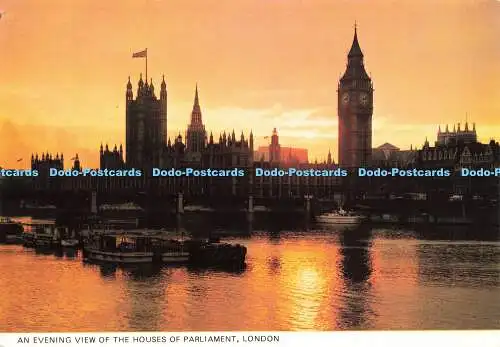 D189451 London. Ein Abendblick auf die Houses of Parliament. Photo Precision Lim