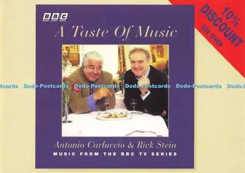 D189455 A Taste of Music. Antonio Carluccio und Rick Stein. Musik von der BBC T