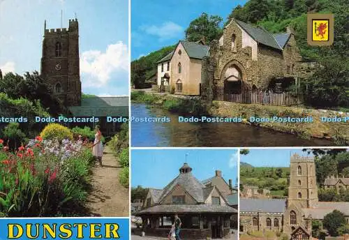 D191125 Dunster. Prioratsgärten. Hofmarkt. Dunster Church. Die alte Wassermühle