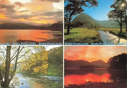 D191133 Cumbria. Seenplatte entdecken. Borrowdale. Buttermere Valley. Sunset Ove