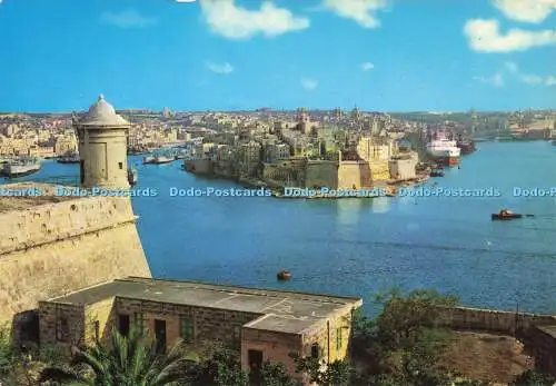 D191135 Malta. G. C. Der große Hafen mit der alten befestigten Stadt Senglea. C