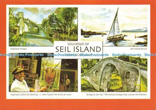 D191137 Schottland. Oban. Souvenir der Insel Seil. Highland Village. Seil Island S