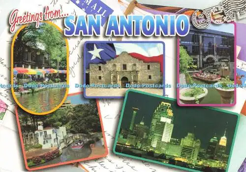 D191140 Grüße aus San Antonio. Der Geschmack von Texas. Jas. P.O. Ji Arnold.