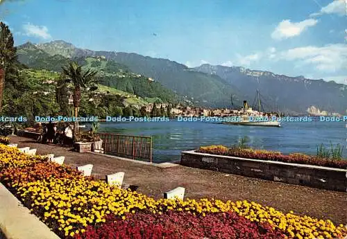 D189488 Montreux. Quai des Fleurs. Krüger. 1962