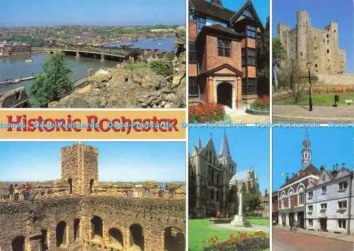 D189558 Historisches Rochester. Kent. Schloss. High Street. Kathedrale. Eastgate House