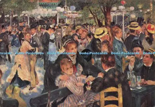 D191360 Le Moulin de la Galette. Medici Society. Auguste Renoir