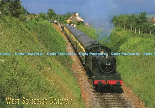 D189738 West Somerset Railway. Bsp. G.W.R. No. 4160. Washford Station verlassen.